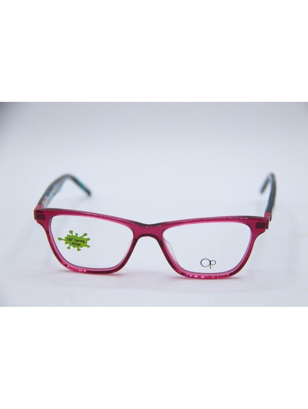 Ocean Pacific Op 864 Raspberry Clear Purple Blue Authentic Eyeglasses 47-14 - Picture 2 of 4